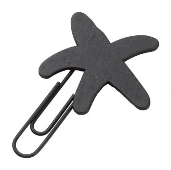 Tura clip with bookmark black