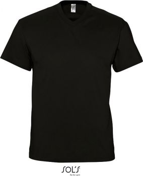 SOL'S | Pánské tričko s výstřihem do V black L