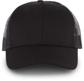 OEKOTEX CERTIFIED TRUCKER CAP Black/Black U