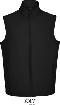 SOL'S | Pánská 2-vrstvá softshellová vesta black 3XL
