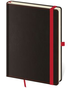 Zápisník Black Red L bodkovaný