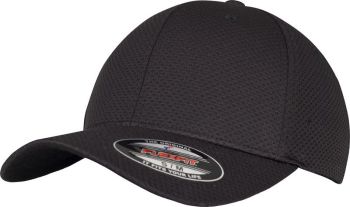 Flexfit | 6 panelová jersey kšiltovka  "3D Hexagon" black S/M