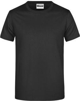 James & Nicholson | Pánské tričko z těžké bavlny black L