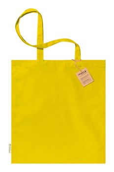 Klimbou bavlnená nákupná taška žltá
