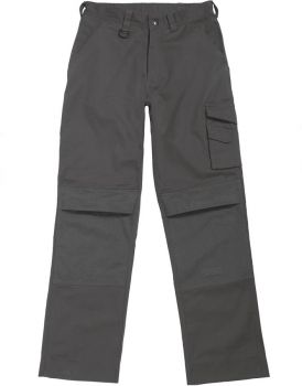 B&C | Pracovní kalhoty steel grey 54