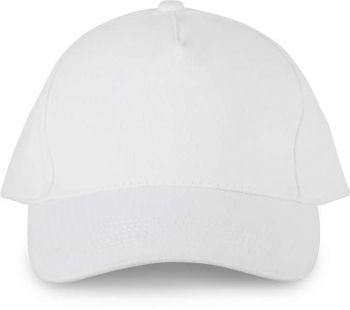 5 PANELS ORGANIC COTTON CAP White U