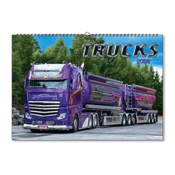 Nástenný kalendár Trucks 2024