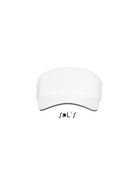 SOL'S ACE - UNISEX VISOR White/Black U