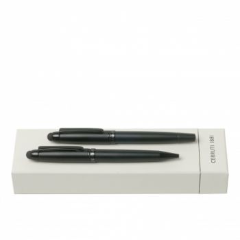 Set Pad Matte Black (ballpoint pen pad & rollerball pen)