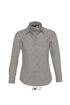 SOL'S EMBASSY - LONG SLEEVE OXFORD WOMEN'S SHIRT Silver M