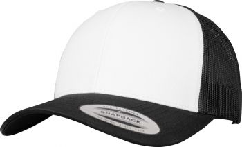 Flexfit | 6 panelová Trucker kšiltovka black/white/black onesize