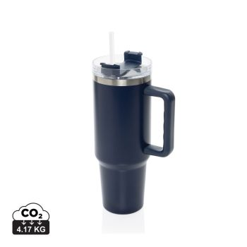 Termohrnček 1200ml Stadley z RCS recykl. nerezovej ocele námornícka modrá