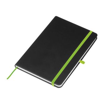 Poznámkový blok A5 s farebným gravírom light green
