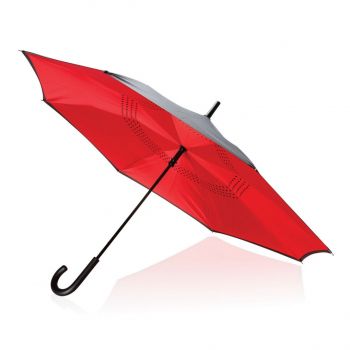 23" manuálny reverzný dáždnik červená