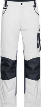 James & Nicholson | Pracovní kalhoty - Strong white/carbon (54)