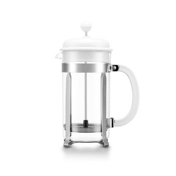 CAFFETTIERA 1L. Kanvica na kávu French press 1L Biela