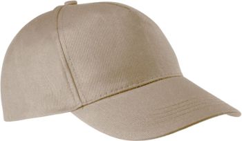 Kariban K-Up | 5 panelová kšiltovka beige onesize