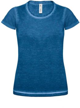 B&C | Dámské tričko Medium Fit blue clash XS