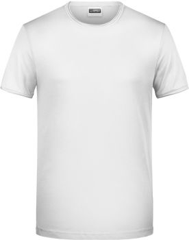 James & Nicholson | Pánské tričko z bio bavlny white S