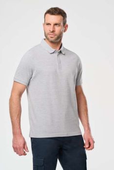 MEN'S SHORT SLEEVE STUD POLO SHIRT Black M