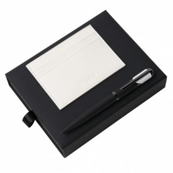 Set Cosmo White (ballpoint pen & card holder)