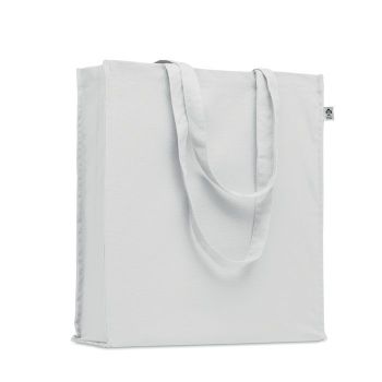 BENTE COLOUR Nákupní taška z bio bavlny white