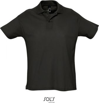 SOL'S | Piqué polo black L