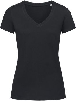 Stedman | Dámské tričko z bio bavlny "Janet" s V výstřihem black opal XL