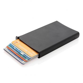 Hliníkové RFID puzdro na karty čierna
