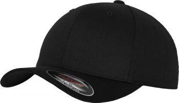 Flexfit | 6 panelová vlněná česaná kšiltovka Flexfit black/black L/XL