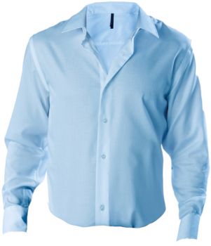 Kariban | Nežehlivá košile s dlouhým rukávem bright sky 3XL