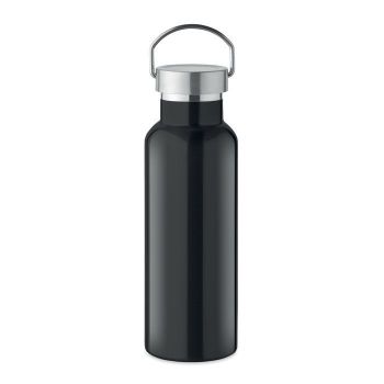 FLORENCE Láhev s dvojitou stěnou 500 ml black