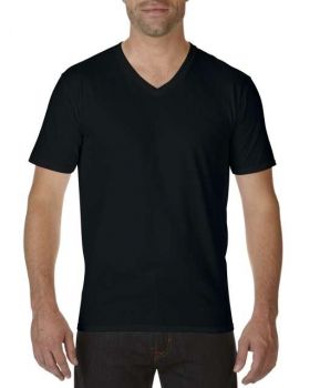 PREMIUM COTTON® ADULT V-NECK T-SHIRT Black L