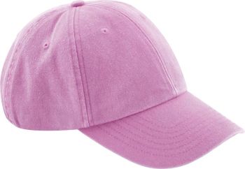 Beechfield | 6 panelová nízkoprofil kšiltovka "Vintage" vintage true pink onesize