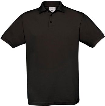 B&C | Piqué polo black XL