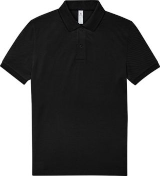 B&C | Piqué polo z těžké bavlny black L