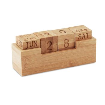 KARENDA Bambusový kalendář wood