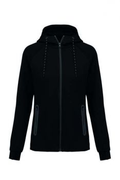 LADIES’ HOODED SWEATSHIRT Black M