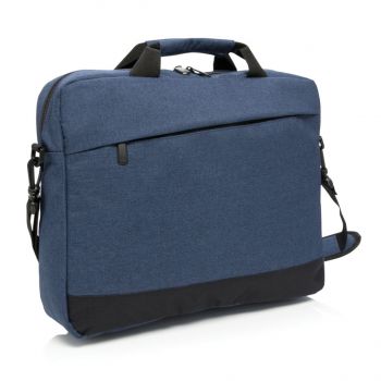 Moderná taška na 15” notebook námornícka modrá, čierna