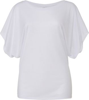 Bella + Canvas | Dámské tričko s netopýřími rukávy white XL