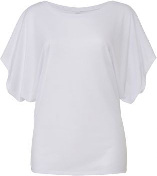 Bella + Canvas | Dámské tričko s netopýřími rukávy white XL