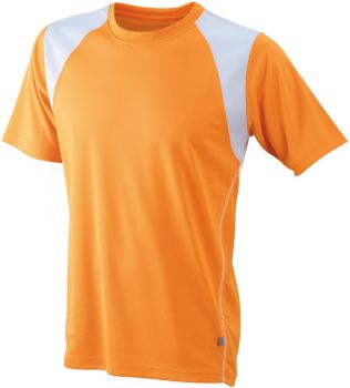 James & Nicholson | Pánské běžecké tričko orange/white L