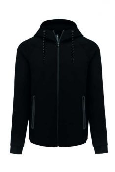 MEN'S HOODED SWEATSHIRT Black L