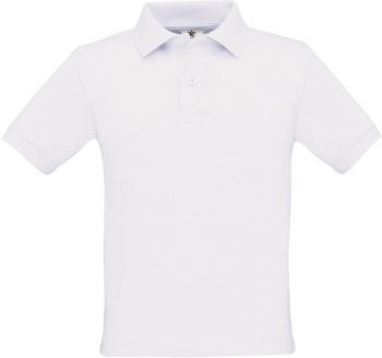 B&C | Dětské piqué polo white 12-14