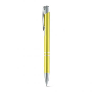 BETA BK. Guľôčkové pero z hliníka Žltá