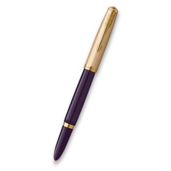 Parker 51 Deluxe Plum GT PP -F- Au 750/1000