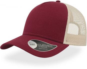 Atlantis | 5 panelová Trucker kšiltovka burgundy/stone onesize