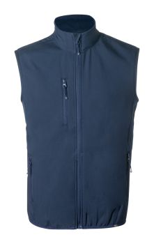 Jandro RPET softshellová vesta dark blue  XL