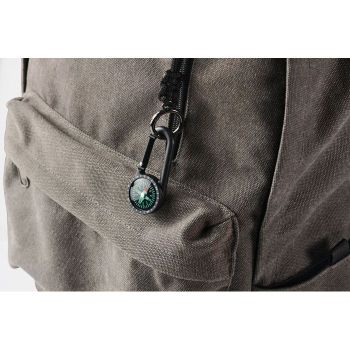 CHACO Malý kompas s karabinkou Černá