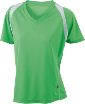 James & Nicholson | Dámské běžecké tričko lime green/white M
